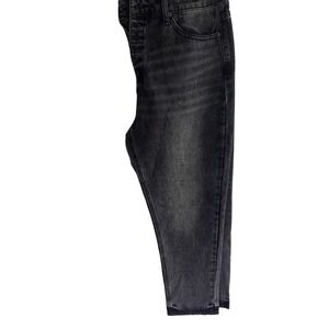 TMR Jeans Womens High Rise Ankle Mom Jeans Button Fly Faded Black Size 29 NWT
